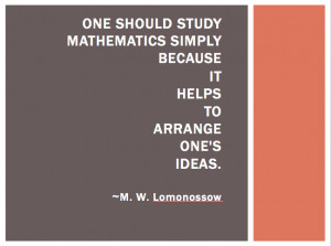 ... math quotes do you have any other inspirational quotes about math to