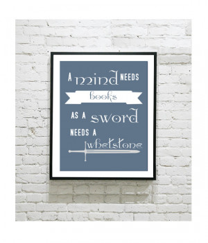 Game of Thrones Art Print - Tyrion Lannister Quote - GoT - A mind ...