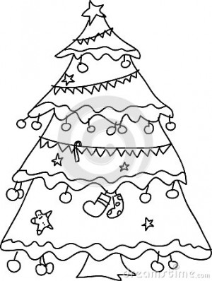christmas tree sketches