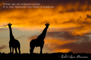 Travel Quote: No Foreign Lands