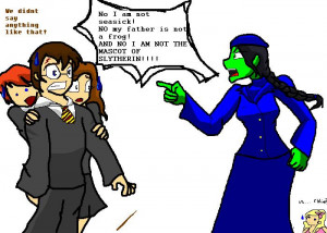 Elphaba at Hogwarts by NotAlwaysSane