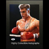 Dolph Lundgren Rocky Iv Signed 7.5x9.5 Photo Autograph Psa/dna #t23143