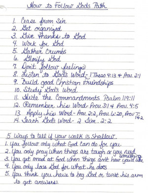 How to follow God's Path....