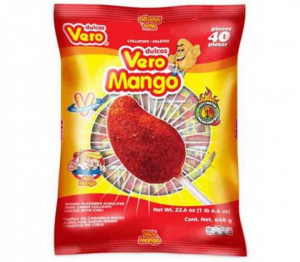 paletas de mango con chile mango lollipops with chile 40 pcs dulces