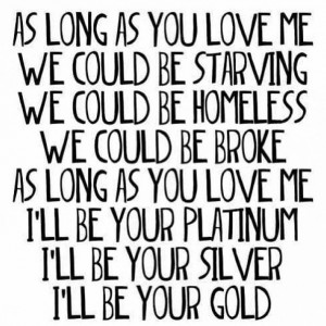 Justin bieber as long as love me lyrics