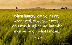 When hungry…