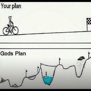 My plan vs Gods plan. My plan though would be a bit shorter and maybe ...