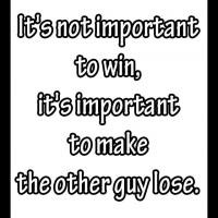 Not Important to Win Funny Quote
