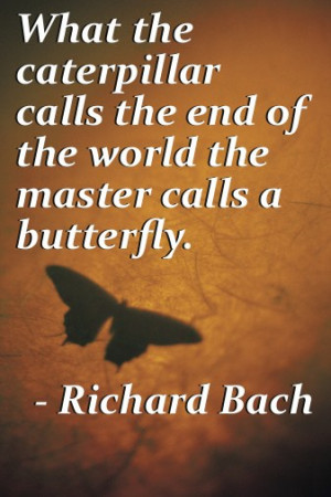 What the caterpillar calls the end of the world, the master calls a ...