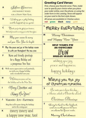 Christmas Card Sayings