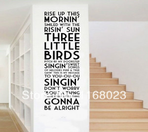 Wall decor decal stickers quotes bob marley wall art for home bed room ...