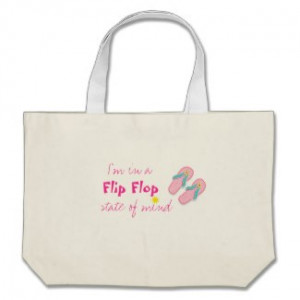 Beach bag with Flip Flop Quote by QuoteLife