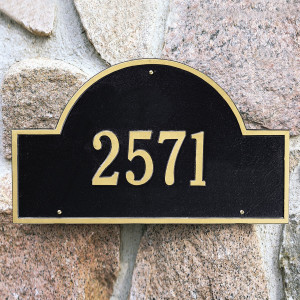 ... Products 1001 Personalized One Line Estate Arch Address Marker