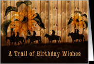 ... Wishes Western Sunflowers and Cowgirls card - Product #1097870