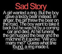 marry, ring, sad story, teddy bears