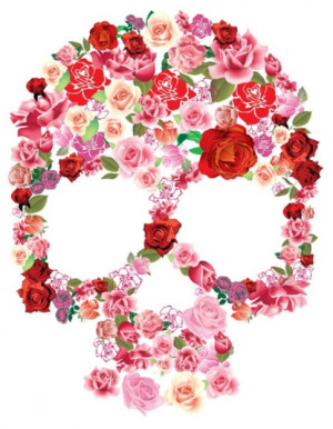 ... skull roses candy skull floral skull cute skull pretty skull flower