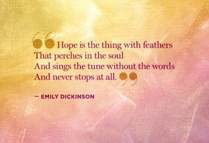 Emily Dickinson Hope Quotes