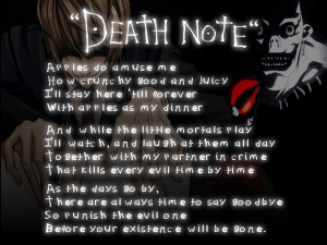 death note poem