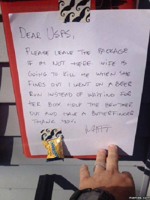 Funny USPS letter