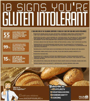gluten intolerant 10 Signs Youre Gluten Intolerant