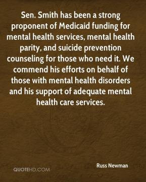 Of Medicaid Funding For Mental Health Services