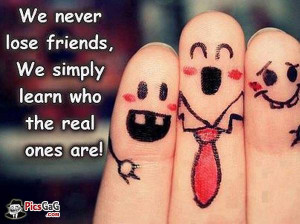 Real friends and fake friends wise quote which is very nice and this ...
