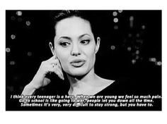 Angelina Jolie. I usually don't like her, but this is very ...
