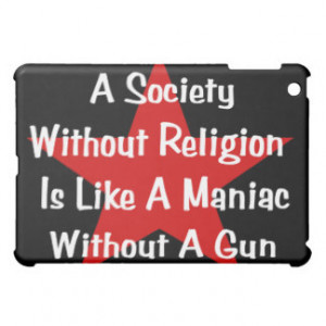 Anti-Religion Quote iPad Mini Cover