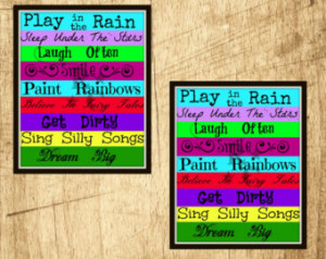 ... quotes sayings Rainbow decor 8X10 Digital wall art custom personalized