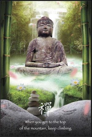 Inspirational Quote Zen Buddhism Poster