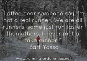 If you only run on the treadmill, then you are not a real runner.