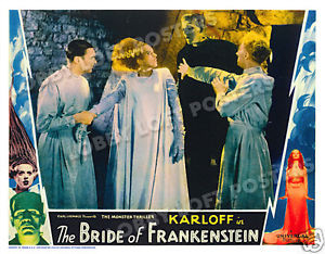 Details about THE BRIDE OF FRANKENSTEIN LOBBY SCENE CARD # 3 POSTER ...