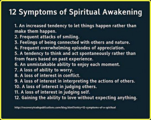 Poster: Symptoms of Spiritual Awakening
