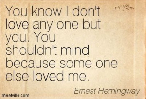 hemingway love quotes - Google Search