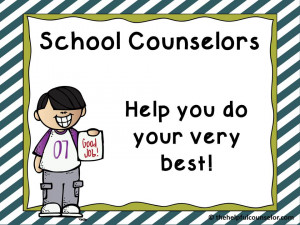 ... show by summing up that school counselors help students do their best