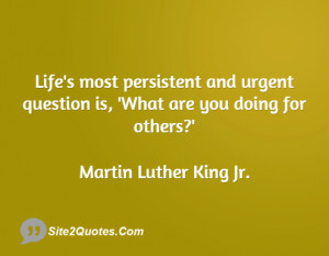 Life Quotes - Martin Luther King Jr.