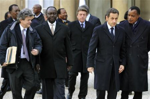 African President Francois Bozize, Cameroon President Paul Biya ...