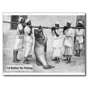 Rather Be Fishing - postcard