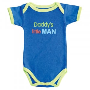 Baby Boy Romper Family Sayings daddy's little man Short sleeve ...