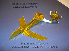 ... creative origami) Tags: origami quote creative phrase clever idioms