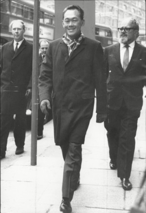 1968: Lee Kuan Yew strolls through the streets of London Picture: Bill ...