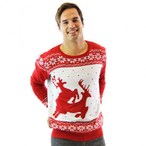Red Reindeer Christmas Sweater