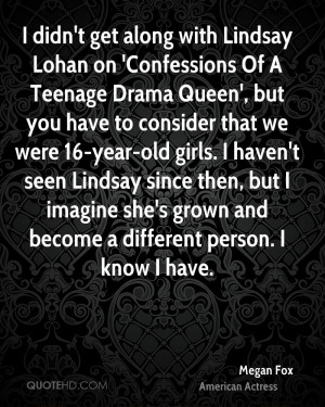 didn't get along with Lindsay Lohan on 'Confessions Of A Teenage ...