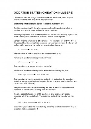 Hydrogen with oxidation numbers and names Forbidden