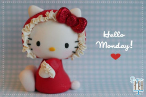 Hello Monday! Fondant Hello Kitty made by Sugar High, Inc.