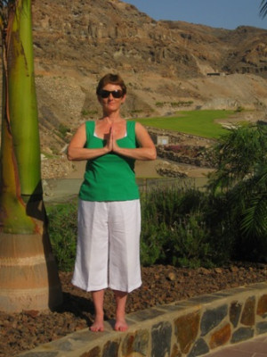 Photo of Anne in tadasana