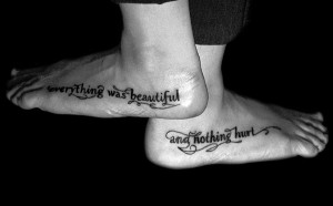 25 Refined Foot Tattoos Quotes - 19