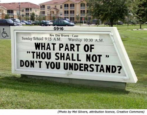 ... understand! A great example of hilarious signs as funny church signs