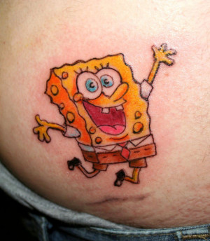 Sponge Bob Tattoo