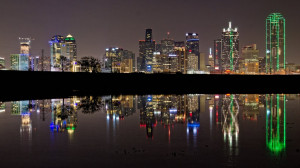 Dallas TX Skyline at Night